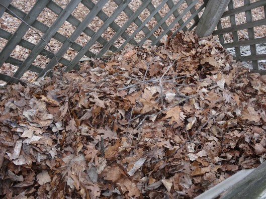 step 1, a layer of logs and branches topped with leaf layer
